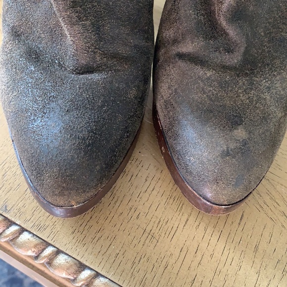 FRYE Harlow designer brown leather tall boots 9 - Picture 3 of 13